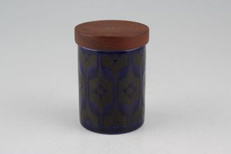 Hornsea Heirloom - Blue Salt Pot Wooden Lid 2 1/2"