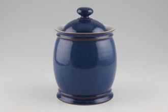 Sell Denby Imperial Blue Storage Jar + Lid Barrel Shape 6"