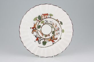 Sell Crown Staffordshire Hunting Scene Rimmed Bowl Fluted rim 8 3/4"