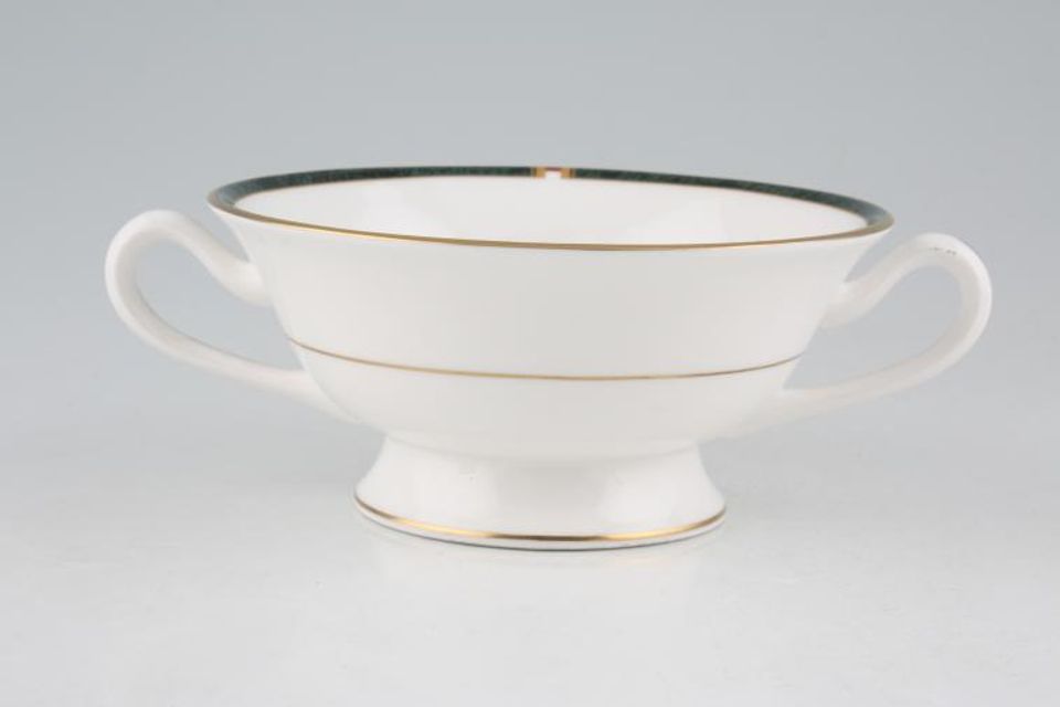 Royal Worcester Carina - Green Soup Cup 2 handles
