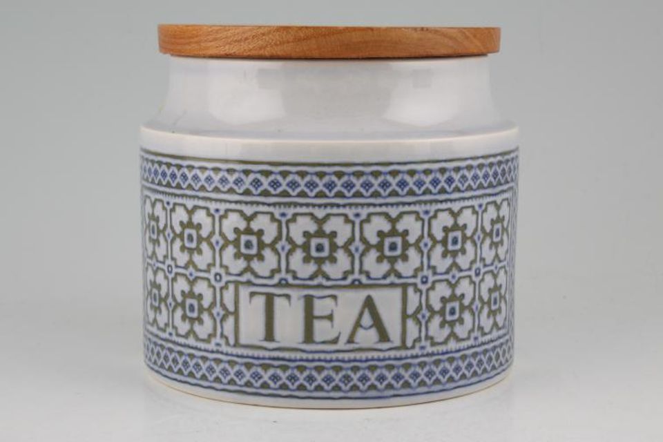 Hornsea Tapestry Storage Jar + Lid Tea 4"