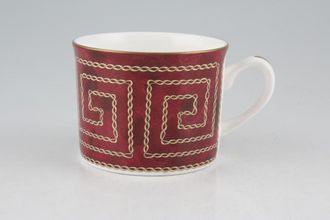 Royal Worcester Medici - Ruby Teacup Straigh sided, Accent 3 1/4" x 2 1/2"
