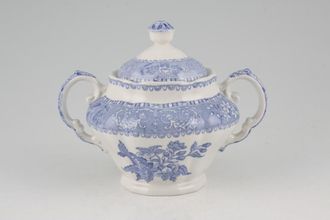 Spode Camilla - Blue - New Backstamp Sugar Bowl - Lidded (Tea)