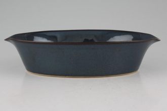 Sell Denby Drama Serving Dish Oval, Eared. Blue Inner & Outer 8 1/2"