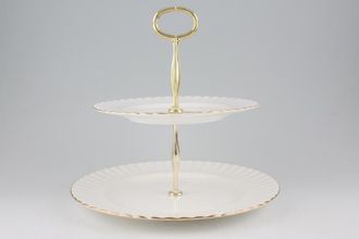 Sell Royal Albert Val D'Or Cake Stand 2 Tier 6 1/4" plate & 8" plate
