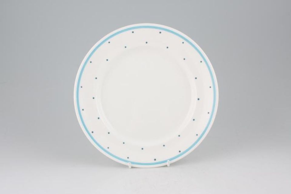 Susie Cooper Raised Spot - Aquamarine Salad/Dessert Plate 8 1/4"