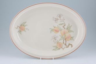 Wedgwood Peach - Granada Shape Oval Platter 13 1/2"
