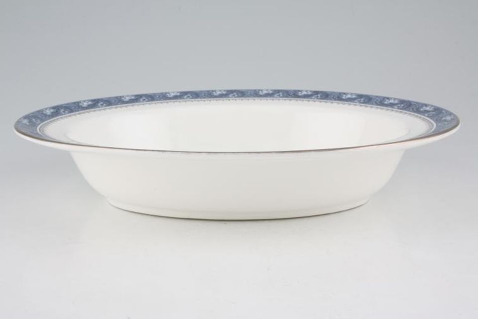 Aynsley Blue Mist Vegetable Dish (Open) Rimmed - Oval 10 3/4"