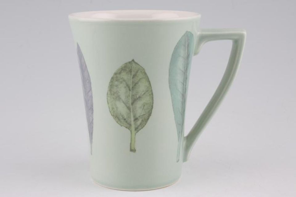 Portmeirion Seasons Collection - Leaves Mug Green, Large leaves 3 1/2" x 4 1/2"
