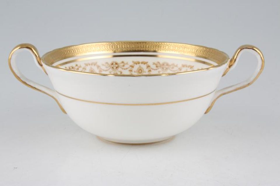 Aynsley Gold Dowery - 7892 Soup Cup 2 handles - wavy edge