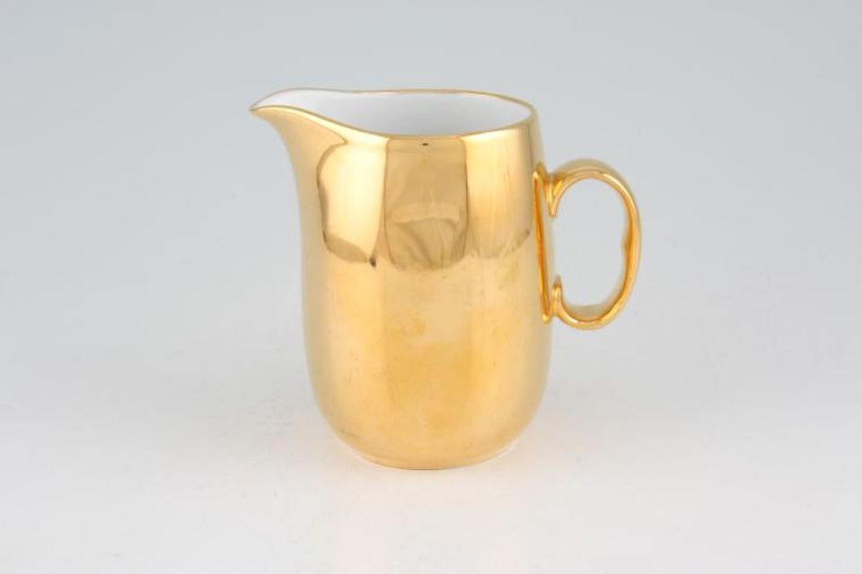 Royal Worcester Gold Lustre Milk Jug Small Handle 1/2pt