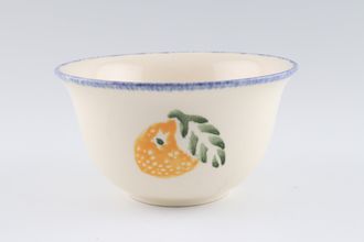 Poole Dorset Fruit Sugar Bowl - Open (Tea) Orange - Old style 5" x 2 1/2"
