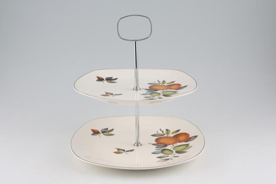 Midwinter Oranges And Lemons Cake Stand 2 Tier
