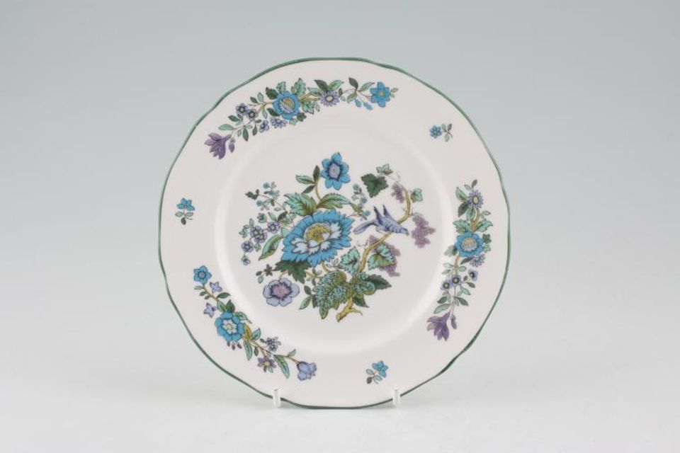 Spode Mulberry - Green Edge Tea / Side Plate Some Wear on Green Edge 6 1/2"