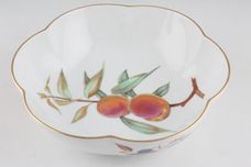 Royal Worcester Evesham - Gold Edge Serving Bowl Round, Scalloped - Peach 8 1/2" thumb 1