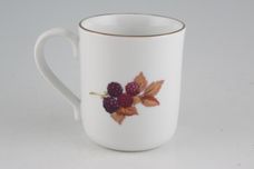 Royal Worcester Evesham - Gold Edge Mug Peach and Blackberry - new style - not named. 3 1/8" x 3 1/2" thumb 2