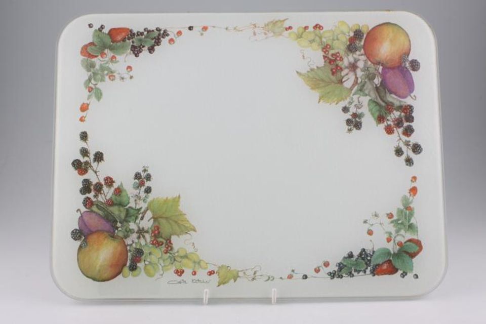 Johnson Brothers Fresh Fruit Table Saver Glass Surface Protector 16 1/4" x 12 1/2"