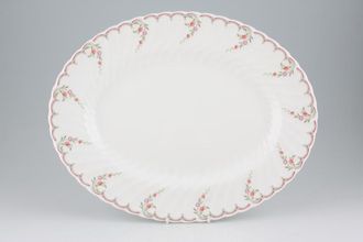 Wedgwood Pink Garland Oval Platter 14"