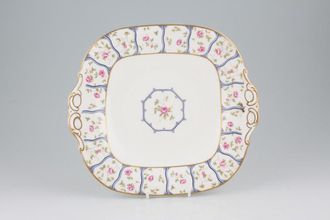 Sell Coalport Trellis Rose - Gold Fluted Edge Cake Plate Not Fluted / Eared 9 7/8"