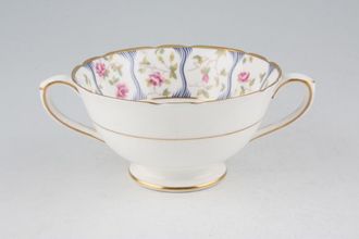 Sell Coalport Trellis Rose - Gold Fluted Edge Soup Cup Pattern Inside