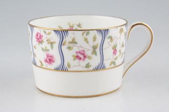 Coalport Trellis Rose - Gold Fluted Edge Teacup Straight Sided / Not Fluted 3 1/4" x 2"