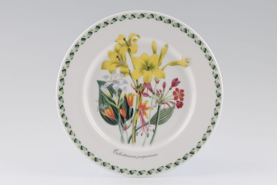 Portmeirion Ladies Flower Garden Tea / Side Plate Calostemma Purpureum - Backstamps Vary 7 1/4"