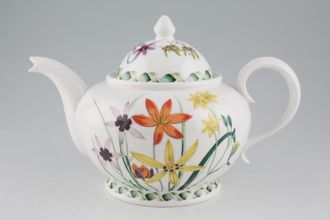 Portmeirion Ladies Flower Garden Teapot Hypoxis Stellata - Backstamps Vary 2pt