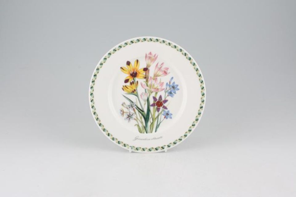 Portmeirion Ladies Flower Garden Tea / Side Plate Geissorhiza Oblusata - Backstamps Vary 7 1/4"