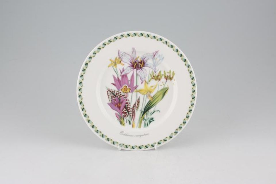 Portmeirion Ladies Flower Garden Tea / Side Plate Colchicum Varigatum - Backstamps Vary 7 1/4"
