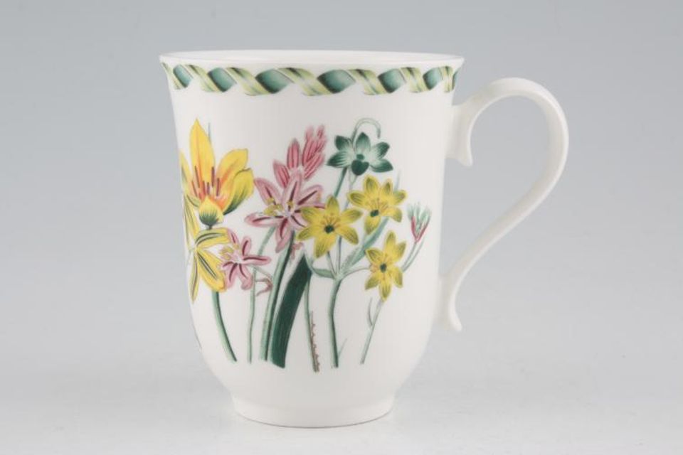 Portmeirion Ladies Flower Garden Mug Albuca - Backstamps Vary 3 1/4" x 3 7/8"