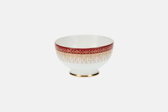 Royal Grafton Majestic - Red Sugar Bowl - Open (Coffee) Round with foot 3 3/8"