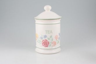BHS Floral Garden Storage Jar + Lid Tea 6"