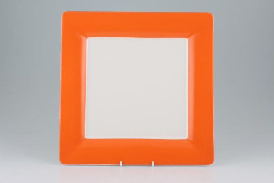 Villeroy & Boch Wonderful World - Orange Square Plate 10 3/4"