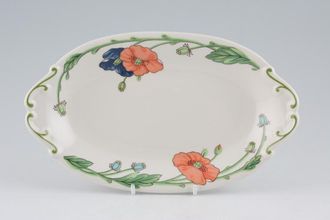 Villeroy & Boch Amapola Pickle Dish Same as Sauce Boat Stand 9 1/2" x 5 5/8"