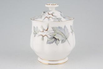 Royal Albert Silver Maple Jam Pot + Lid with cut-out in lid