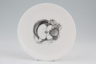 Susie Cooper Black Fruit - Strawberry Tea / Side Plate Urn 6 1/2"