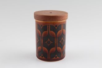 Hornsea Heirloom - Brown Salt Pot 1 3/4" x 2 1/4"