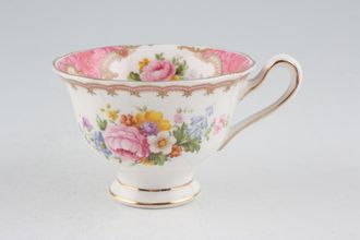 Royal Albert Lady Carlyle Coffee Cup Pink pattern inside 3 1/4" x 2 1/4"