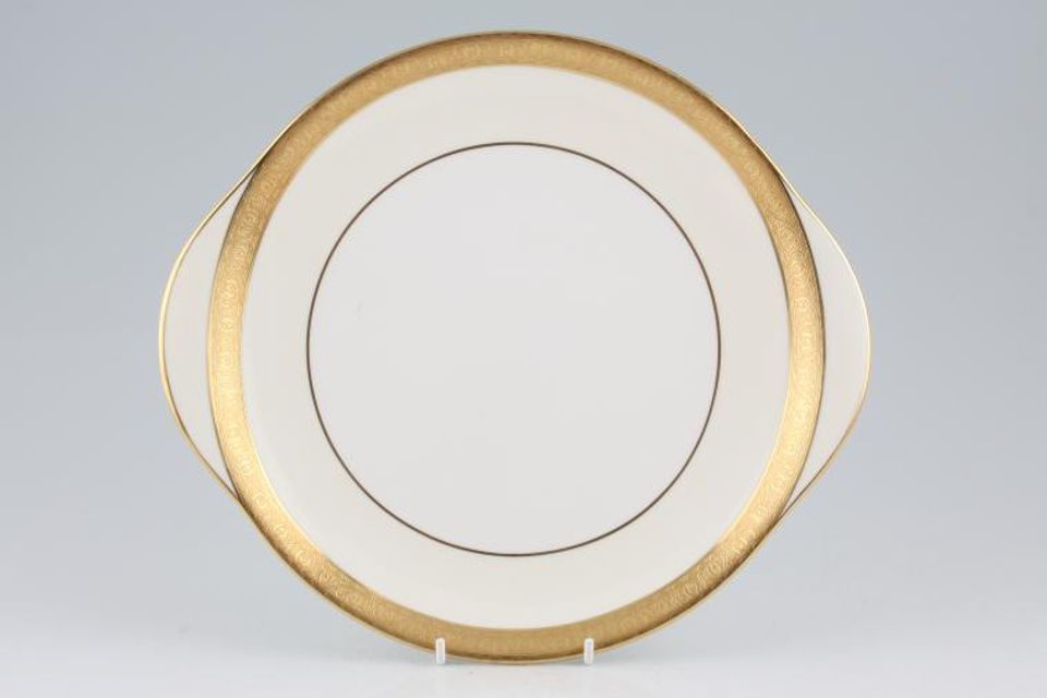 Minton Buckingham Gold - K159 Cake Plate Round Earred 10 1/2"