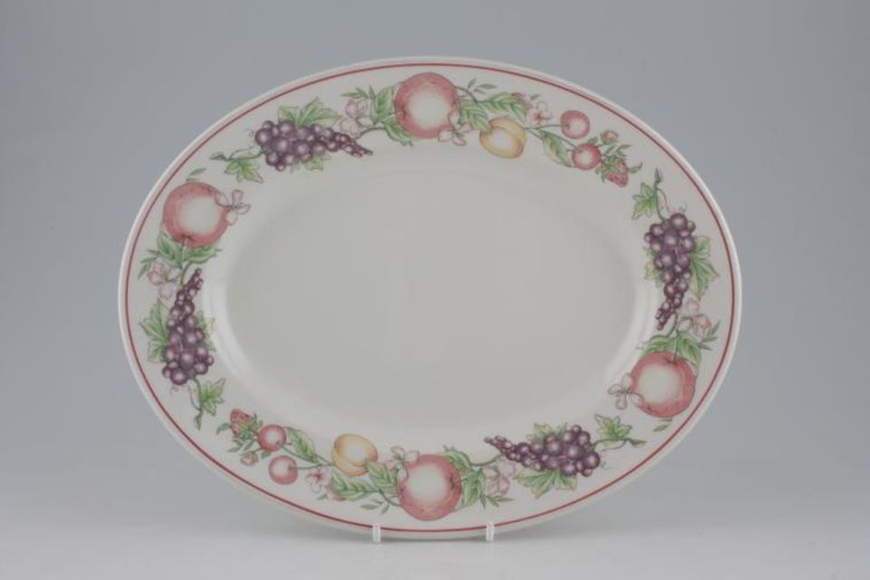 Boots Orchard Oval Platter 11 3/4"