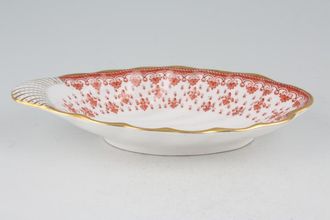 Spode Fleur de Lys - Red Serving Dish Shell shaped 8 3/8"