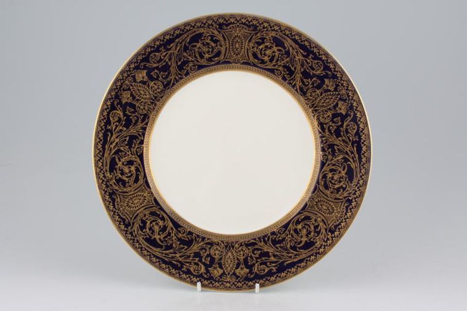 Royal Worcester Embassy - Blue and Gold Dinner Plate 10 1/2"