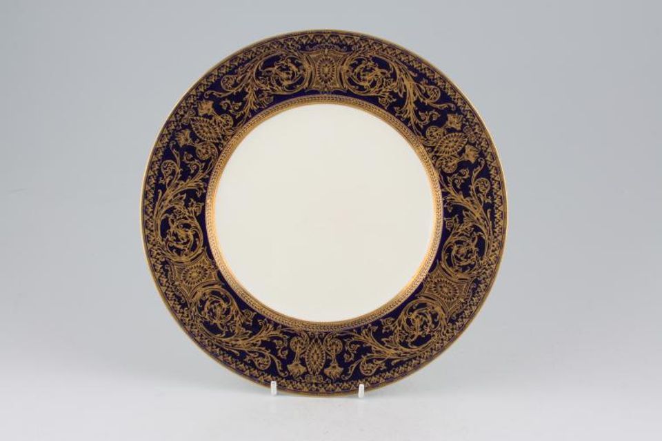 Royal Worcester Embassy - Blue and Gold Breakfast / Lunch Plate 9 1/4"