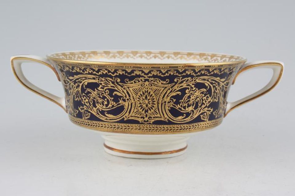 Royal Worcester Embassy - Blue and Gold Soup Cup