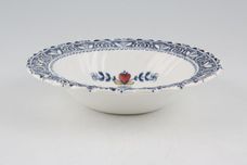 Johnson Brothers Hearts and Flowers Rimmed Bowl Ribbed, white background 6 3/8" thumb 1