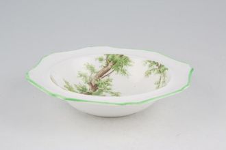 Royal Albert Greenwood Tree - Green Edge - Octagonal Rimmed Bowl 6 3/8"