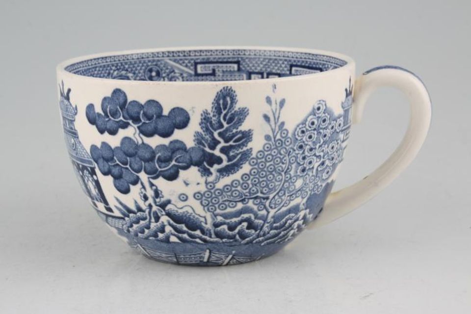 Wedgwood Willow - Blue Breakfast Cup Whiter background 4" x 2 5/8"