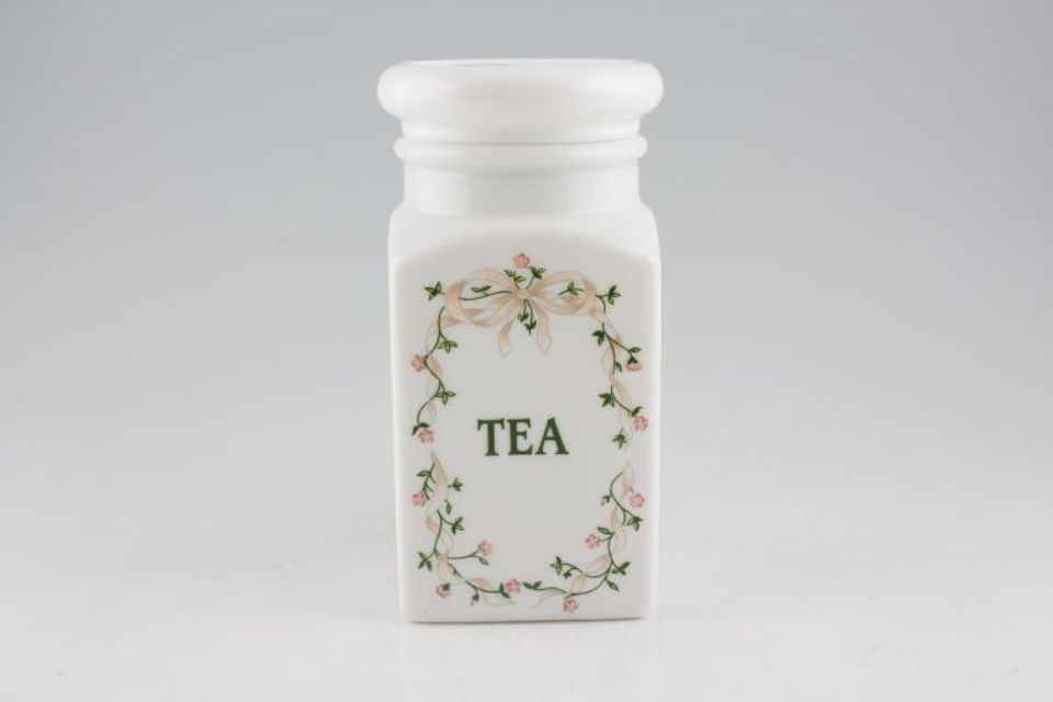 Johnson Brothers Eternal Beau Storage Jar + Lid Tea - No Green Line 8"
