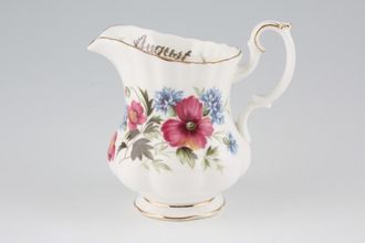 Royal Albert Flower of the Month Series - Montrose Shape Milk Jug August - Poppy 1/2pt
