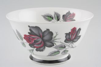 Royal Albert Masquerade Sugar Bowl - Open (Tea) Floral With Black Base 4 7/8"